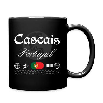 Cascais Portugal Streetwear Reise Souvenir - Tasse einfarbig - Schwarz - Rechts