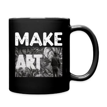 Make Art - Full Colour Mug - black - Right