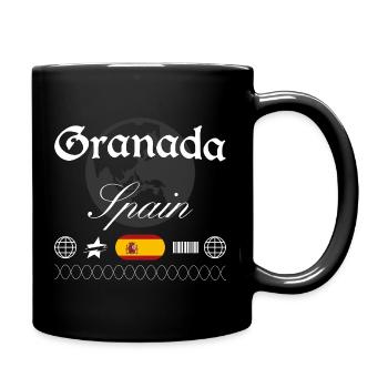 Granada Spanien Streetwear Reise Souvenir - Tasse einfarbig - Schwarz - Rechts