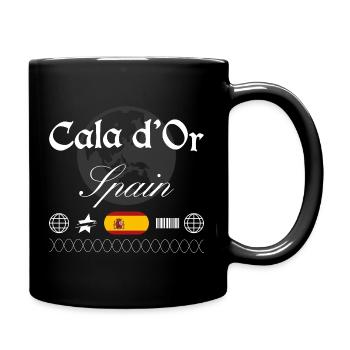 Cala d’Or Spanien Streetwear Reise Souvenir - Tasse einfarbig - Schwarz - Rechts