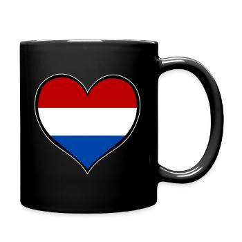 Drapeau du Cœur des Pays-Bas - Mug uni - noir - Droite