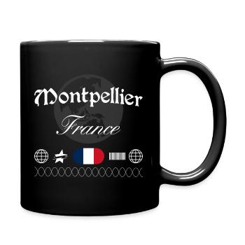 Montpellier Frankreich Streetwear Reise Souvenir - Tasse einfarbig - Schwarz - Rechts