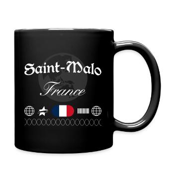 Saint-Malo Frankreich Streetwear Reise Souvenir - Tasse einfarbig - Schwarz - Rechts