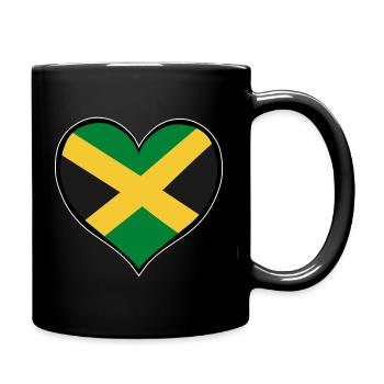 Jamaika_Herzflagge - Mug uni - noir - Droite