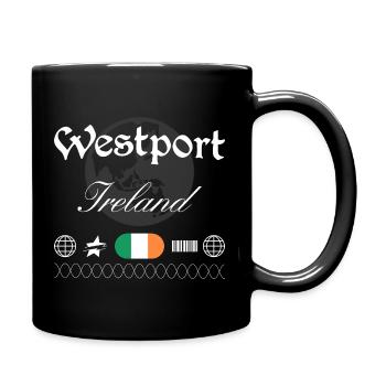 Westport Irland Streetwear Reise Souvenir - Tasse einfarbig - Schwarz - Rechts