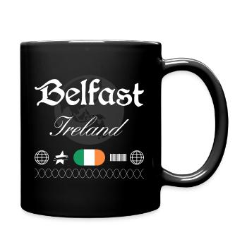 Souvenir de voyage streetwear de Belfast Ireland - Mug uni - noir - Droite