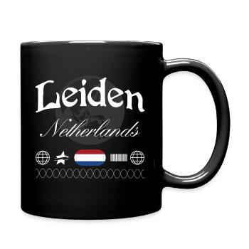 Leiden Niederlande Streetwear Reise Souvenir - Tasse einfarbig - Schwarz - Rechts
