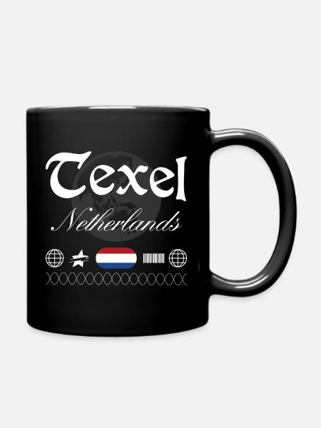 Texel Niederlande Streetwear Reise Souvenir - Tasse einfarbig - Schwarz