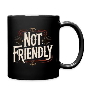 Introverti Pas Amical Solitaire Antisocial - Mug uni - noir - Droite