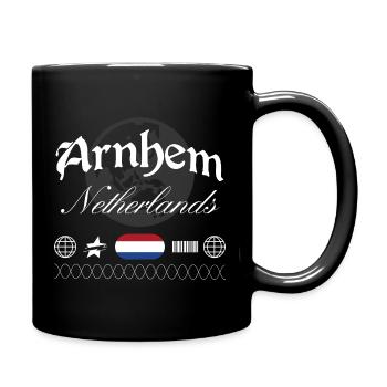 Souvenir de voyage pour la tenue urbaine aux Pays-Bas à Arnhem - Mug uni - noir - Droite