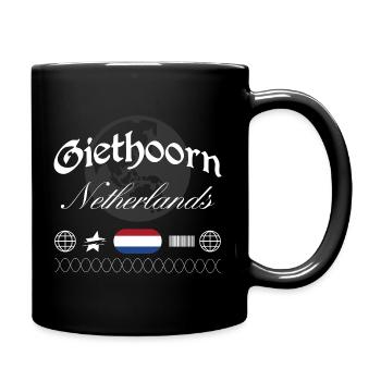 Giethoorn Niederlande Streetwear Reise Souvenir - Tasse einfarbig - Schwarz - Rechts