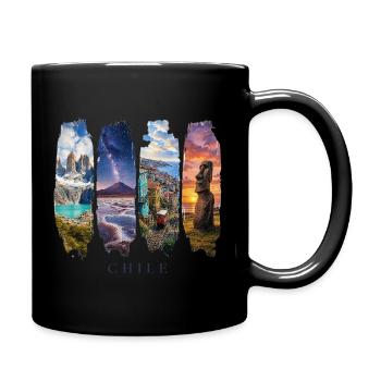 Voyage de vacances au Chili – Nature et culture en Patagonie - Mug uni - noir - Droite