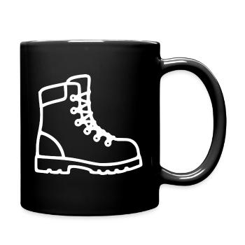 Chaussures de randonnée cadeau randonnée alpiniste - Mug uni - noir - Droite