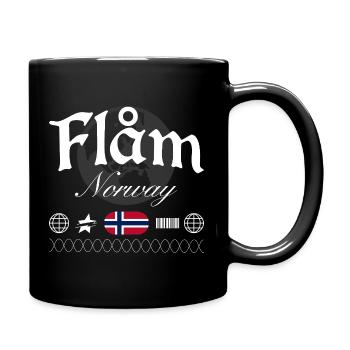 Souvenir de voyage Flåm Norway Streetwear - Mug uni - noir - Droite