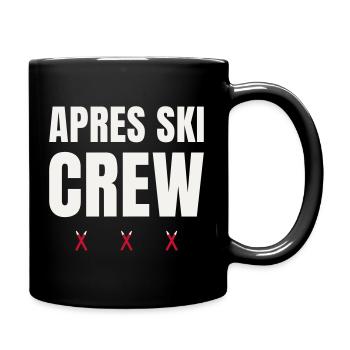 Après Ski Crew Wintersport Ski Gruppe Partnerlook - Tasse einfarbig - Schwarz - Rechts