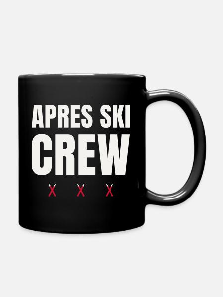Après Ski Crew Wintersport Ski Gruppe Partnerlook - Tasse einfarbig - Schwarz