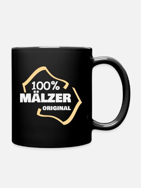 Arbeit Maelzer - Tasse einfarbig - Schwarz