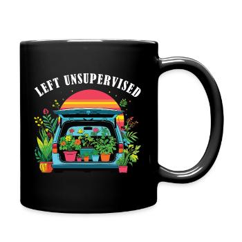 Des mères amusantes de jardinage - Mug uni - noir - Droite