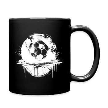 Football - Mug uni - noir - Droite