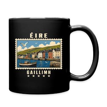 Irland Galway Vintage Reisemarke - Tasse einfarbig - Schwarz - Rechts