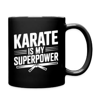 Le karaté est mon super-pouvoir - Mug uni - noir - Droite