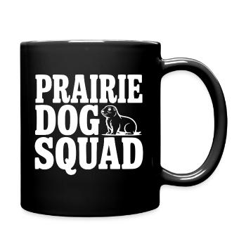 Präriehundetrupp - Tasse einfarbig - Schwarz - Rechts