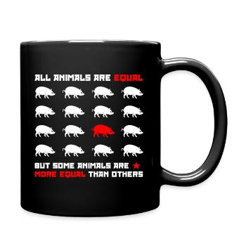 Tous les animaux sont égaux 2 - Mug uni - noir - Droite