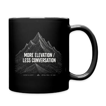 Plus de randonnée en altitude - Mug uni - noir - Droite