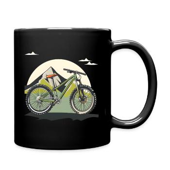 Mountain bike lovers - Full Colour Mug - black - Right
