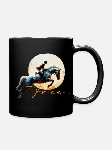 Horse - Tasse einfarbig - Schwarz