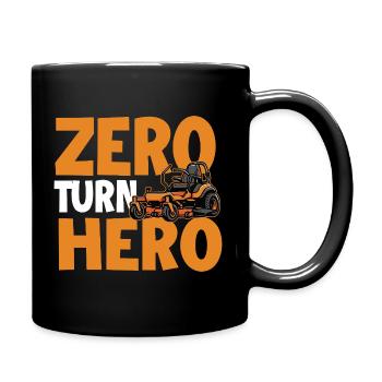 Zero Turn Hero – Zero Turn Rasenmäher Rasenmäh-Papa - Tasse einfarbig - Schwarz - Rechts