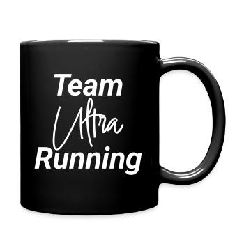 Team Ultra Running Laufen Shirt - Tasse einfarbig - Schwarz - Rechts