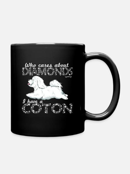 Coton De Tuléar Diamonds - Mug uni - noir