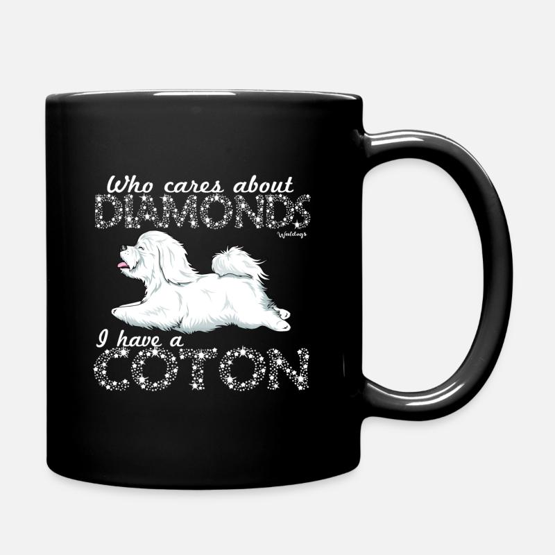 Coton De Tuléar Diamonds - Mug uni - noir