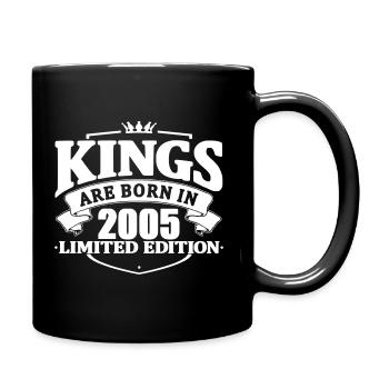 Könige sind im Jahr 2005 geboren - Tasse einfarbig - Schwarz - Rechts
