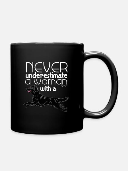 Flattie Underestimate 2 - Full Colour Mug - black