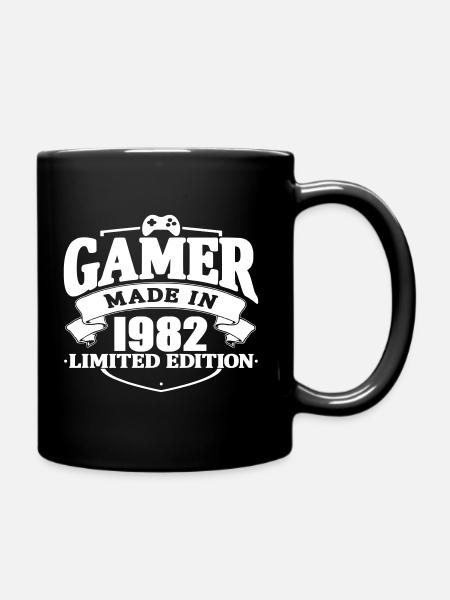Gamer fabriqué en 1982 - Mug uni - noir