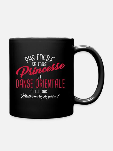 Princesse et danse orientale - Mug uni - noir