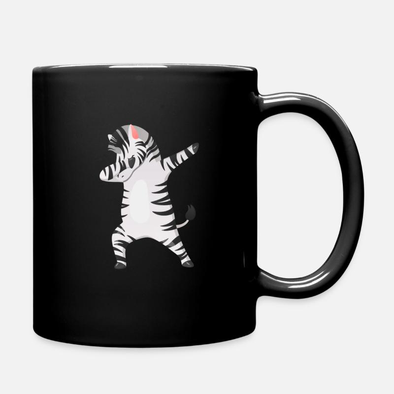 Zebra Zebras Dab Dabbing - Tasse einfarbig - Schwarz