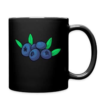 Heidelbeere Besing Blaubeere Schwarzbeere Veggie - Tasse einfarbig - Schwarz - Rechts