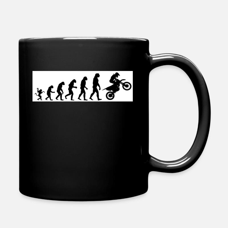 Evolution Motorrad - Tasse einfarbig - Schwarz