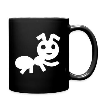 Niedliche Ameise - Tasse einfarbig - Schwarz - Rechts