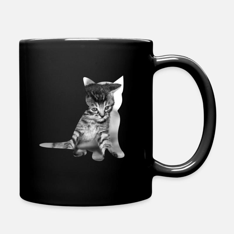 Cat baby Cute - Full Colour Mug - black