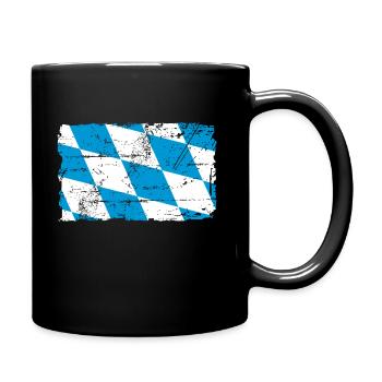 Drapeau de Bavière - Bavaria Flag - Mug uni - noir - Droite