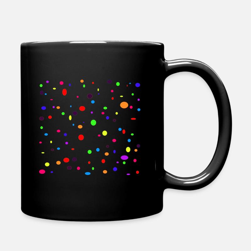 Konfetti Karneval - Tasse einfarbig - Schwarz