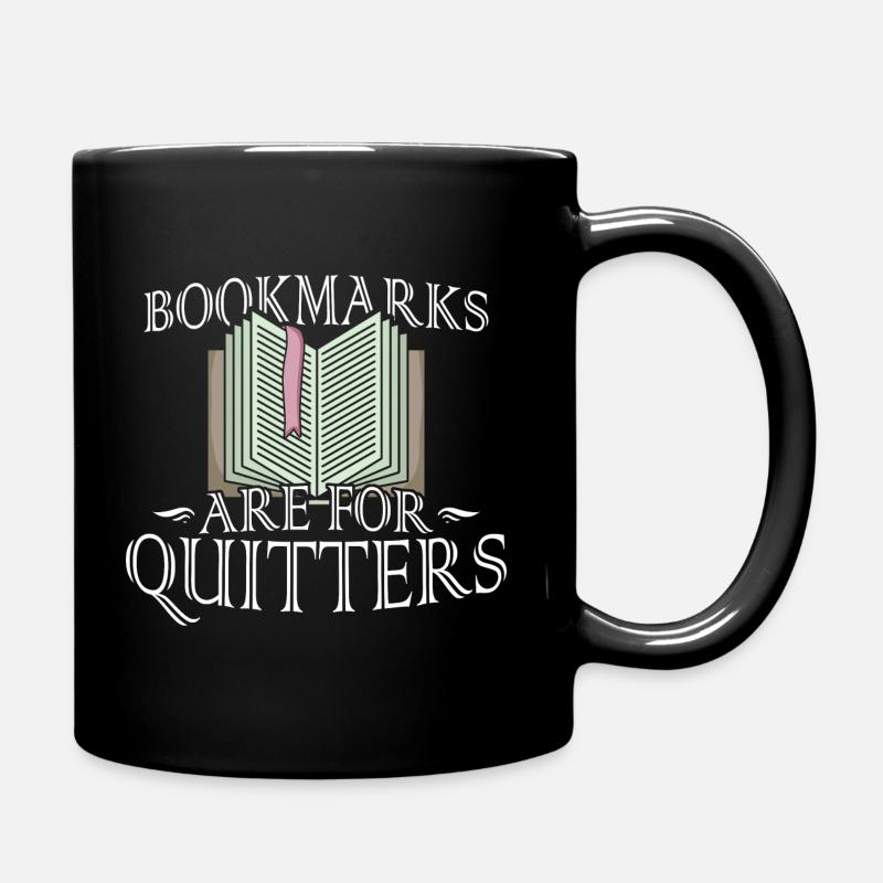 Bücher Spruch Lesen - Tasse einfarbig - Schwarz