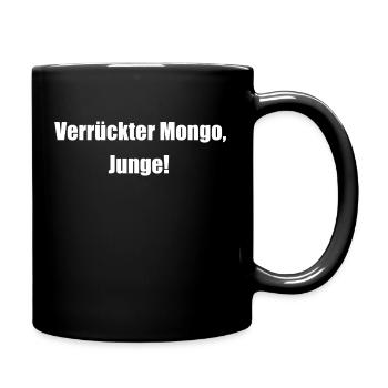 Verrückter Junge - Tasse einfarbig - Schwarz - Rechts