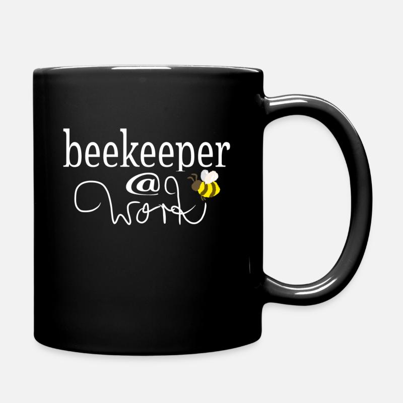 Beekeeper @ work - Full Colour Mug - black