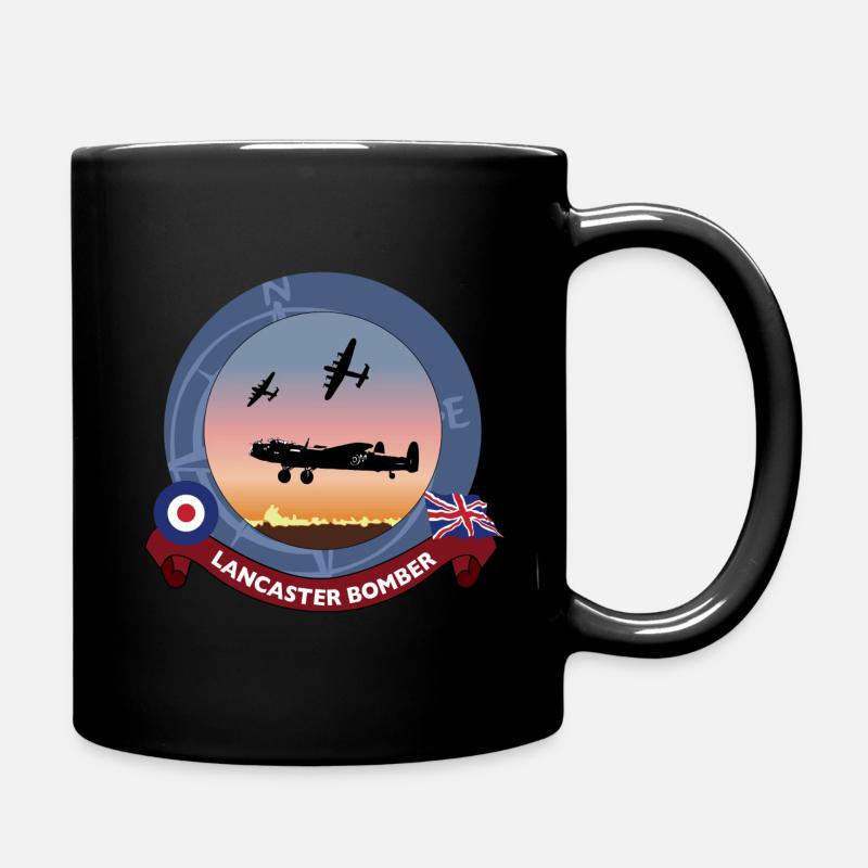 Lancaster Bomber - Ensfarget kopp - svart