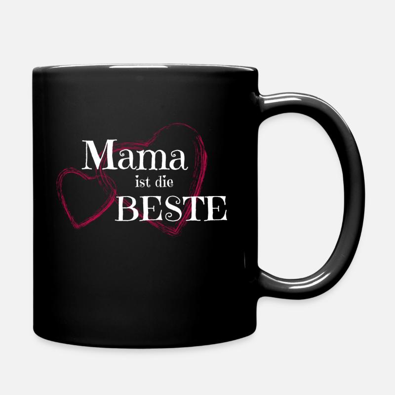Super Mom Beste Mama Muttertag - Tasse einfarbig - Schwarz